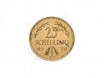 25 Schilling 1929, 5,88g, 0.900 Au_