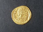 Řím - Císařství :Zeno, 474-491 , Tremissis, Constantinopolis, hvězda vlevo, bezvadná kvalita
