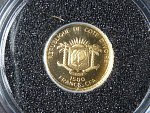 1500 Francs 2013 - J.F.Kennedy,  Au 0,999, 0,5g, průměr 11 mm