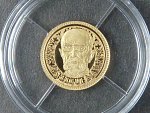 Au medaile z cyklu Největší češi - T.G.Masaryk, Au 0,585, 0,50g, etue