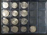 kompletní sada stříbrných pamětních mincí od roku 1947 do roku 1993, celkem 103 ks, bezvadný stav