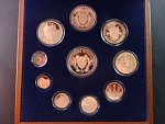 Cu repliky mincí slovenského štátu 1939 - 1945 5 h - 50 Ks (10 kusů), náklad 12 ks, certifikát, společná etue
