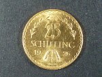 25 Schilling 1926, Au