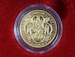 2010, pamětní dukátová medaile U královny Elišky, Au 999,9, 3,49g, číslovaná č.65, náklad 100ks, etue, certifikát