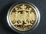 1999, Česká mincovna, zlatá medaile 2 Dukát 1999, Au 0,999,9, 7,78g, náklad 400 ks