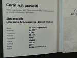 2021, Zámek Hluboš - letní sídlo T.G.Masaryka, Au 999,9,  náklad 100ks, 7,78 g, etue, certifikát