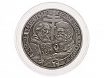 Stříbrná medaile Konstantin a Metoděj, 0.999 Ag, 31,1g, náklad 115, číslováno 039 na hraně_