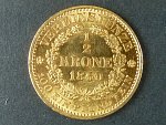 Spolková 1/2 Krone 1860  A, v tomto stavu velmi vzacna, ex. aukce H.D.Rauch c.83, polozka c.2330