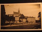 Brno, čb. fotopohlednice, pod Petrovem, prošlá 1933