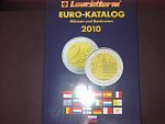 Euro katalog 2010, Leuchturm, 210x275, brožované, 458 str., soupis a ocenění euromincí mincí, barevné vyobrazení