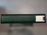 vysoce kvalitní zásobník Lindner na listy A4 - šířka 60 mm včetně kazety, barva zelená, kód 3533-G