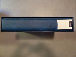 vysoce kvalitní zásobník Lindner na listy A4 - šířka 60 mm včetně kazety, barva modrá, kód 3533-B