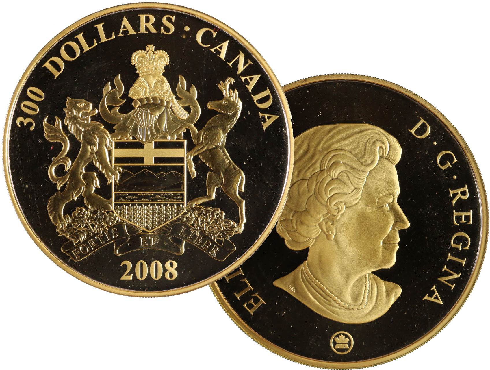 Kanada - 300 Dollar 2008, 60g, Au 583.3/1000, 50mm, náklad 1000 ks. certifikát, etue