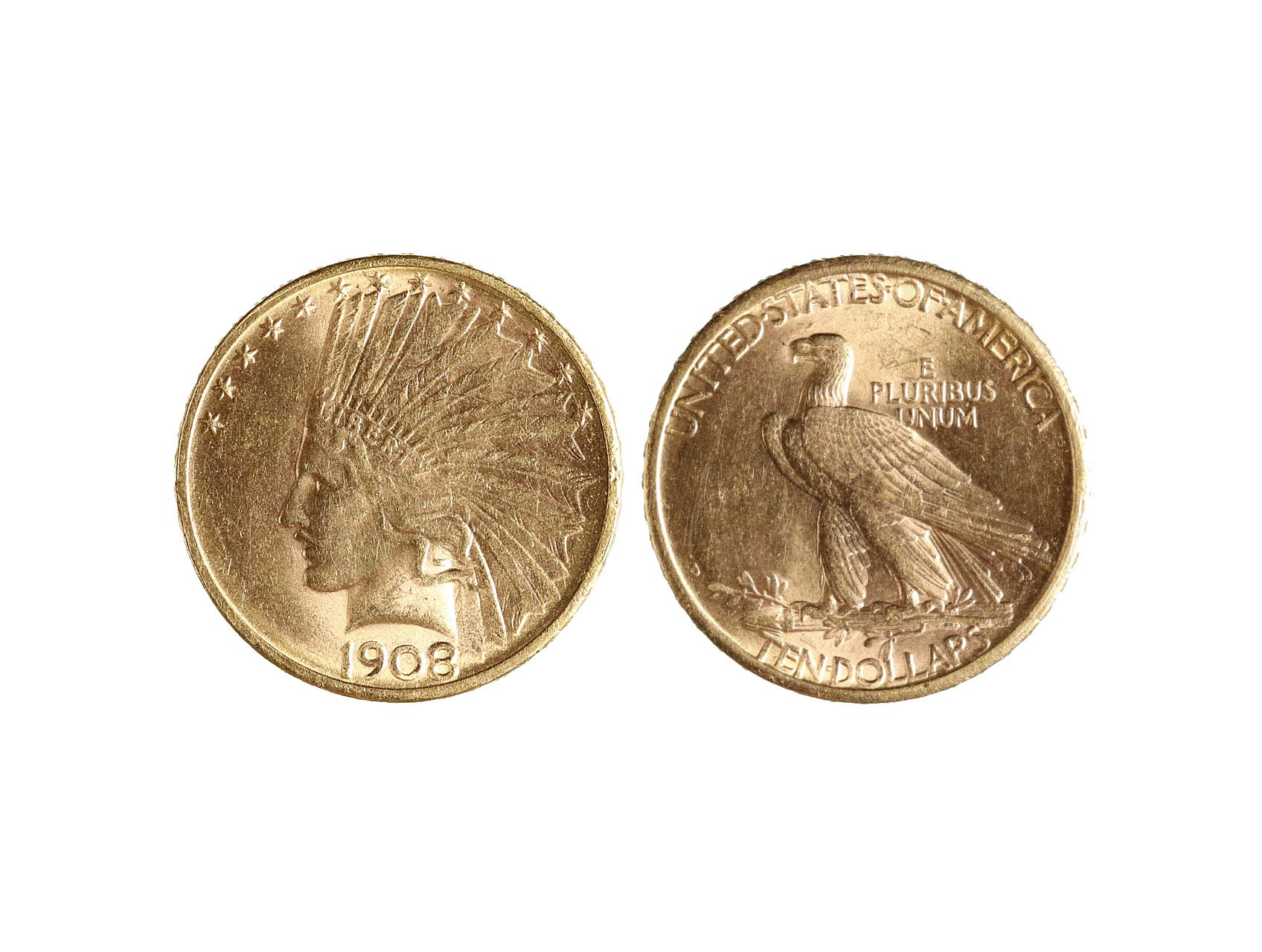 USA, 10 Dollar 1908 D, Au 0,900, 16,72g