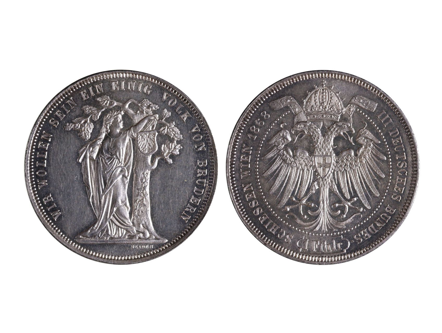 František Josef I. 1848-1916 - Střelecký Tolar 1868 Cena III.spol. střeleckých závodů ve Vídni, N145