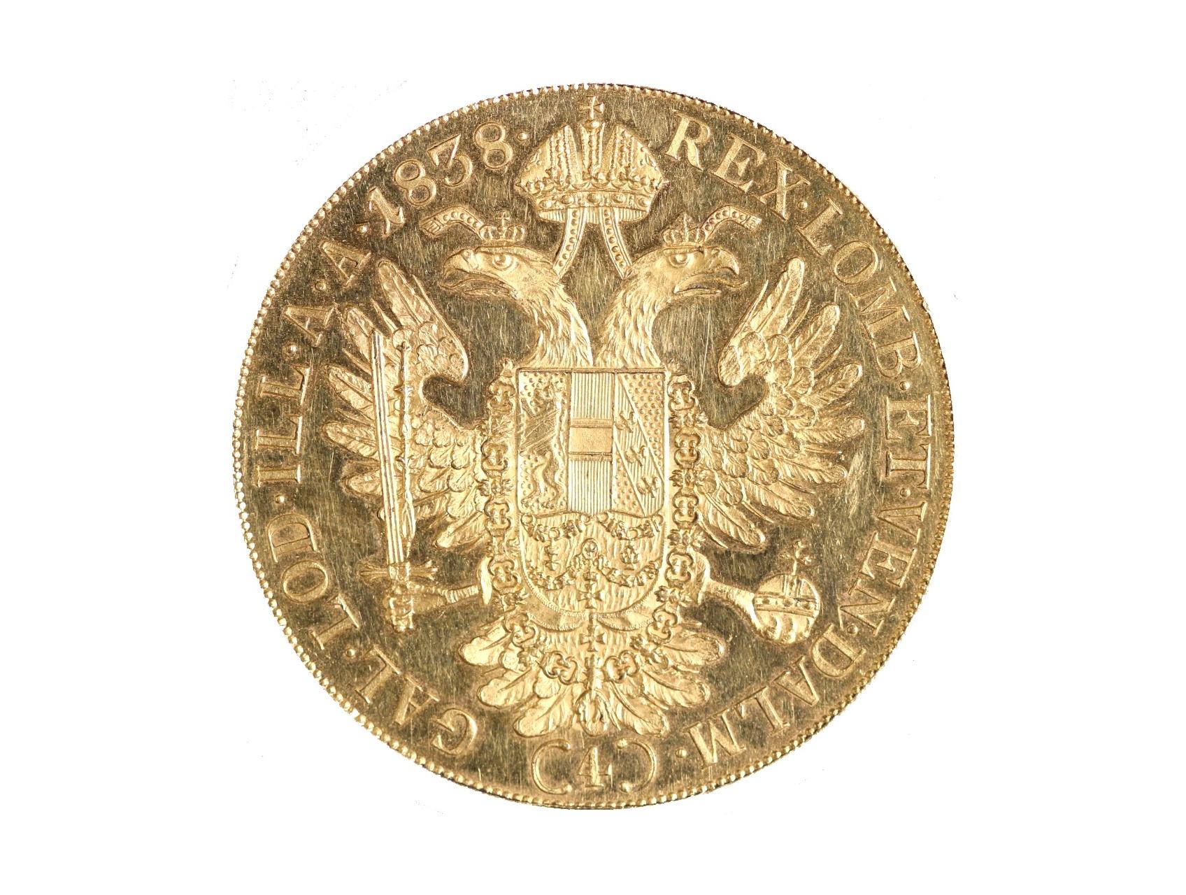 Ferdinand V. 1835-1848 - 4 Dukát 1838 A, N46