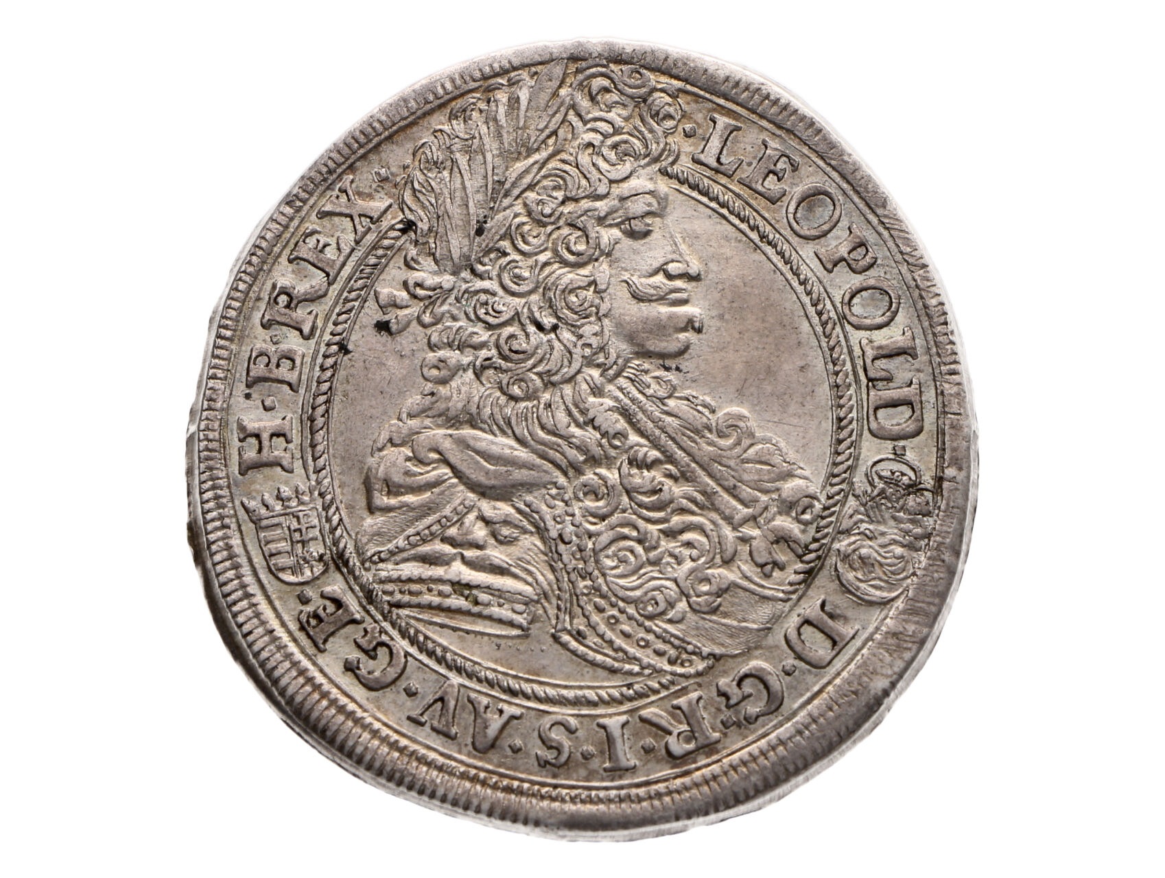 Leopold I. 1657-1711 - 1/2 Tolar 1696 K - B, mincovna Kremnice