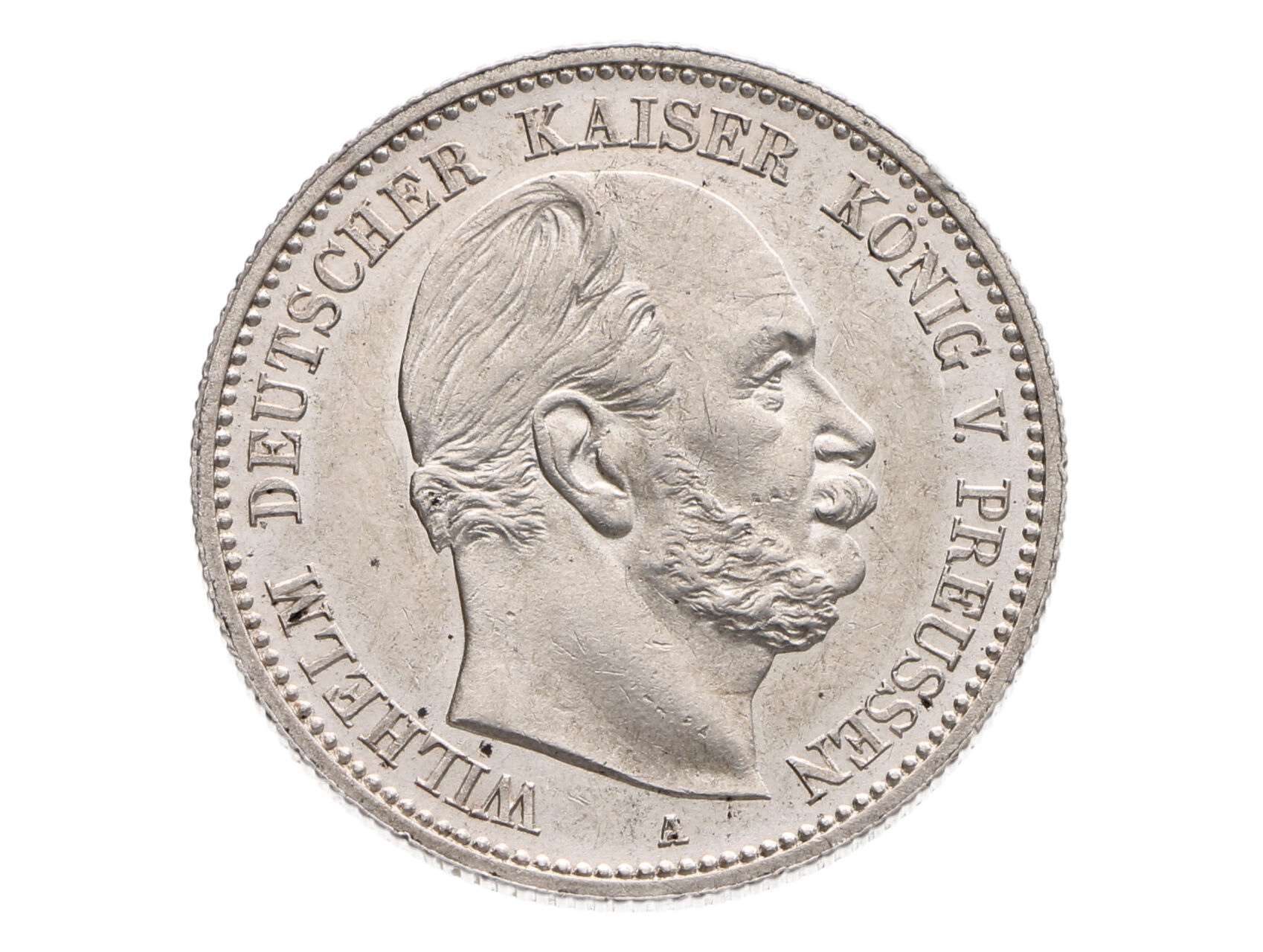 Prusko, Wilhelm I. 1861-1888 - 2 Marka 1884 A, K.M. 506, bezvadná kvalita