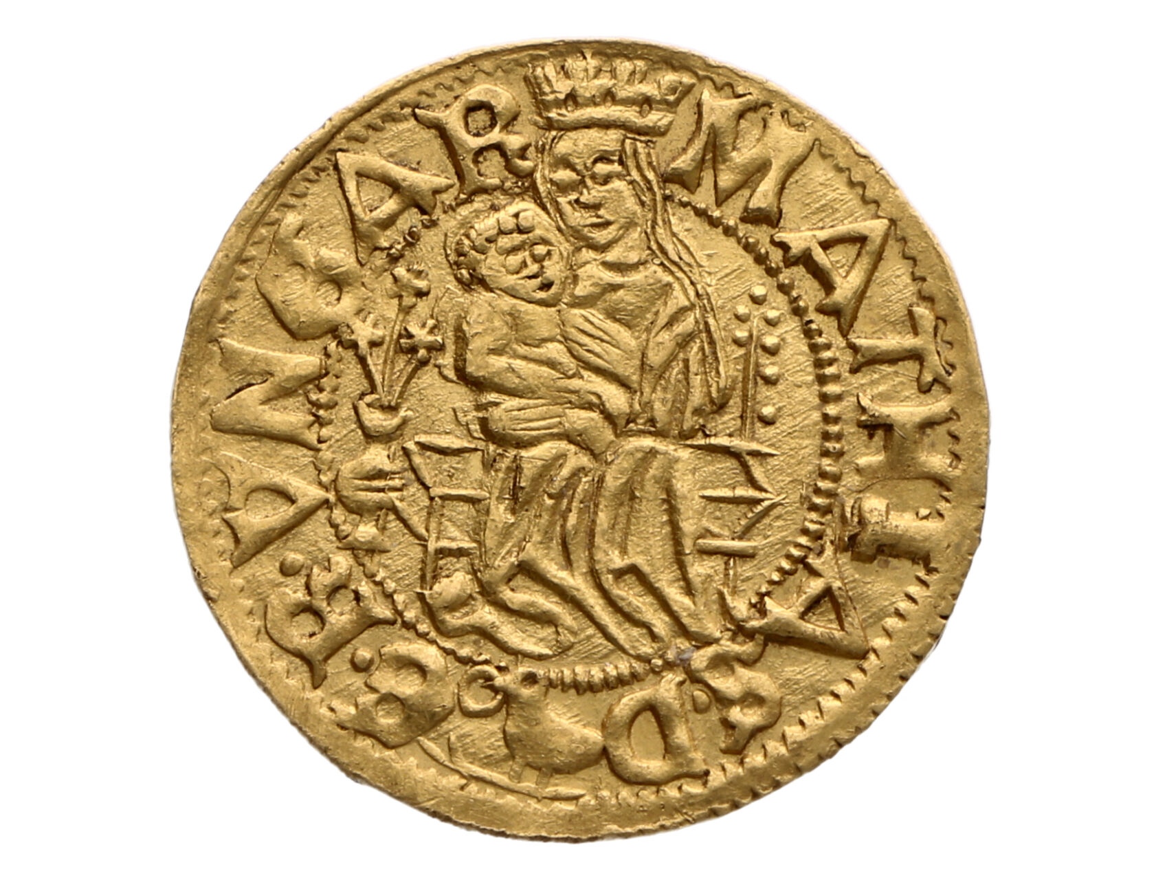 Matyáš Korvín 1469-1490 - Dukát b.l., minc. zn. K. - R. mincovna Kremnice