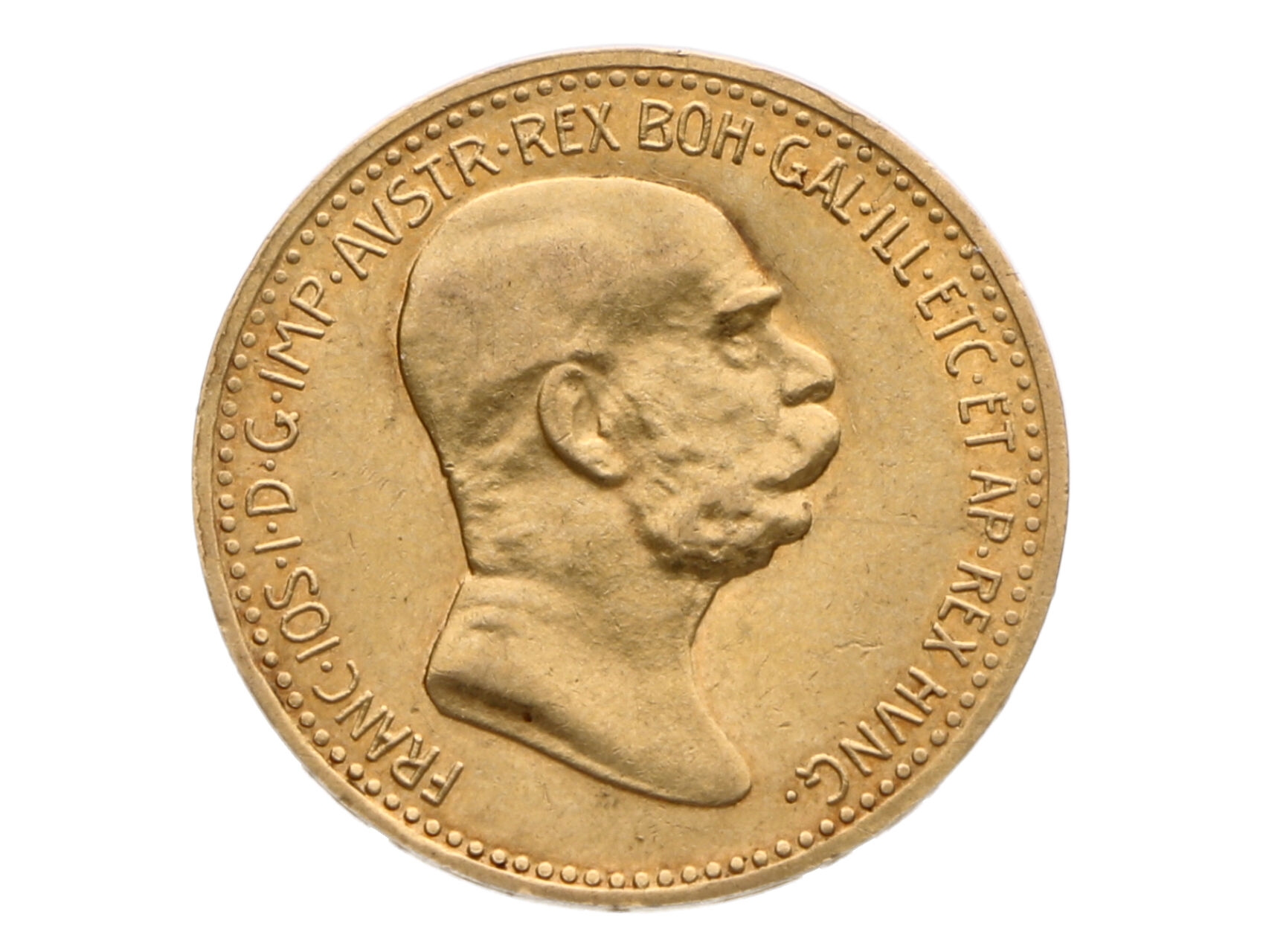 František Josef I. 1848-1916 - 10 Koruna 1908 Jubilejní, k 60. výročí nastoupení vlády, N 161