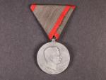 Medaile Za zranění z r. 1917 na stuze pro trvalou invaliditu