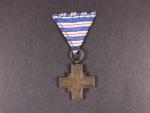 Pamětní odznak SNG - Kříž za věrné služby s podpisem medailéra