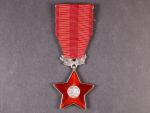 Řád Rudé hvězdy, ČSSR, nepůvodní nečíslovaný závěs, punc Ag,