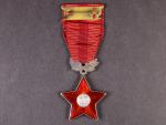 Řád Rudé hvězdy, ČSSR, nepůvodní nečíslovaný závěs, punc Ag,