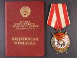 Řád rudého praporu č.328545 + řádová knížka