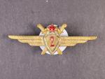 Odznak třídního specialisty letectva 1954-68. Pilot 2tř. č.1345
