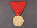 Vojenská jubilejní pam. medaile z r.1898, zlacený bronz