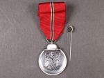Pamětní medaile na tažení na východ, provedení po roce 1949, k tomu miniatura