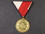 Medaile Za zvláštní službu Zemského veteránského spolku Horní Rakousko zlatá
