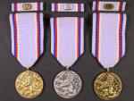 Medaile armády České Republiky za 15, 10 a 5 let služby