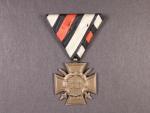 Čestný kříž 1914-1918 pro frontové bojovníky na trojúhelníkové stuze