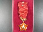 Řád rudé zástavy ČSSR č. 824, puncované Ag, etue