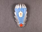 Odznak výsadkového vojska z období 1965-1993 1.tř., třetí typ