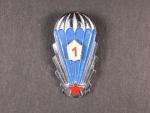 Odznak výsadkového vojska z období 1965-1993 1.tř., třetí typ
