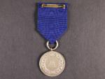 Služební medaile Luftwaffe 4.tř. za 4 roky služby, původní stuha