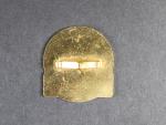 Odznak AZ KVASINY NP KAROSERIE CZECHOSLOVAKIA, pozlacený bronz, smalty, 33x31 mm, upínání na dva vodorovné ploché úchyty