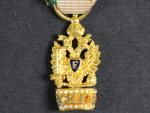 Miniatura Řádu železné koruny, vydání 1825-1840/45, zlato, nepuncováno, 19x10 mm