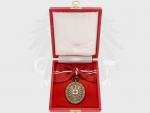 Bronzová záslužná medaile o Rakouský Červený kříž na dámské stuze + originální etue
