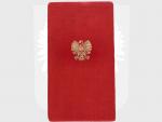 Řád Polonia Restituta 1944, 5. třída + etue + miniatura a udělovací průkaz