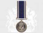 Medaile za příkladnou službu u policie, na hraně opis INSPR. ARTHUR ROGERS