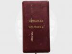 Francouzská vojenská medaile, období 1870-1950, III. typ, originální etue