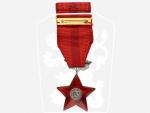 Řád Rudé hvězdy, ČSSR, č.2673, punc Ag 900, značka výrobce Zukov, původní etue