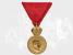 RAKOUSKO UHERSKO - Vojenská záslužná medaile Signum Laudis F.J.I., zlacený bronz, původní civilní stuha