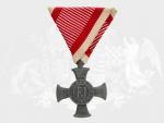 Železný Záslužný kříž, zinek, původní vojenská stuha