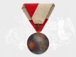 Civilní jubilejní pam. medaile z r.1898, původní stuha