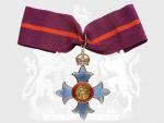Řád Britského impéria, komandér, vydání 1917 - 1936, na vojenské stuze , pozlacené stříbro, neznačeno